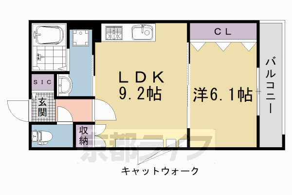 ■洋6.1×LDK9.2(37.8 ㎡)