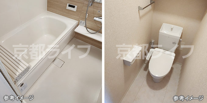 快適に使用できる、3点セパレート設備