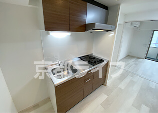 2口コンロ付キッチン