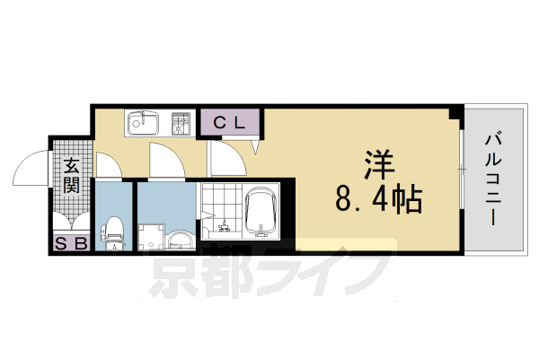 1K：洋8.2×K2(25.52㎡)