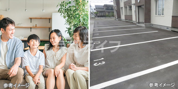 敷地内駐車場！ファミリーの方におすすめ！