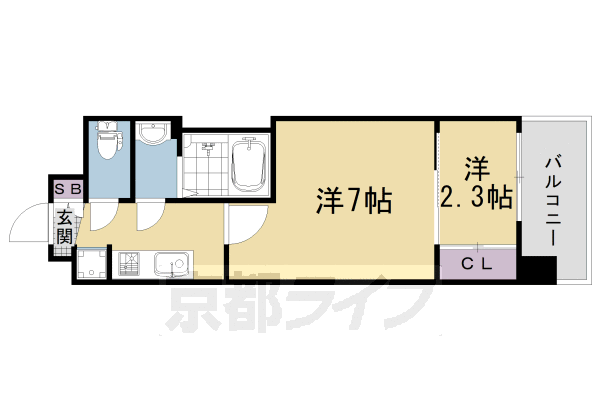 2K：洋7×洋2.3×K2(27.55㎡)
