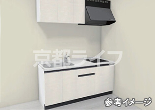 2口IHコンロ付キッチン