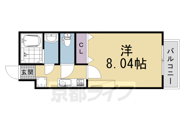 1K:洋8.04×K2.64(24.29㎡)