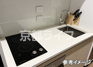 2口IHコンロ付キッチン