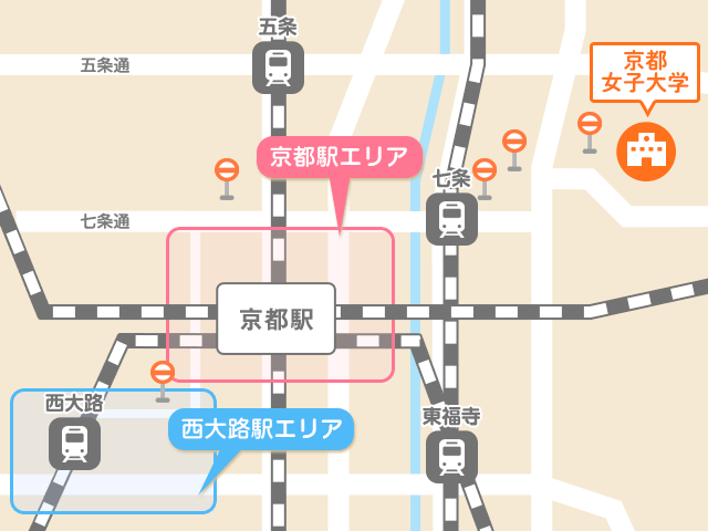 京都女子大学周辺マップ