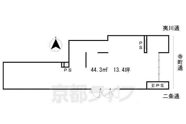13.4坪(44.3㎡)